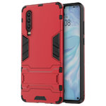 Slim Armour Tough Shockproof Case & Stand for Huawei P30 - Red